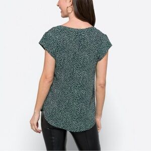 41 Hawthorn Morey Split Neck Short Sleeve Blouse